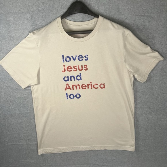 Dean Clothing Co Tops - Loves Jesus and America Too Women's Tshirt Size XL S/S Tee Dean Clothing Co